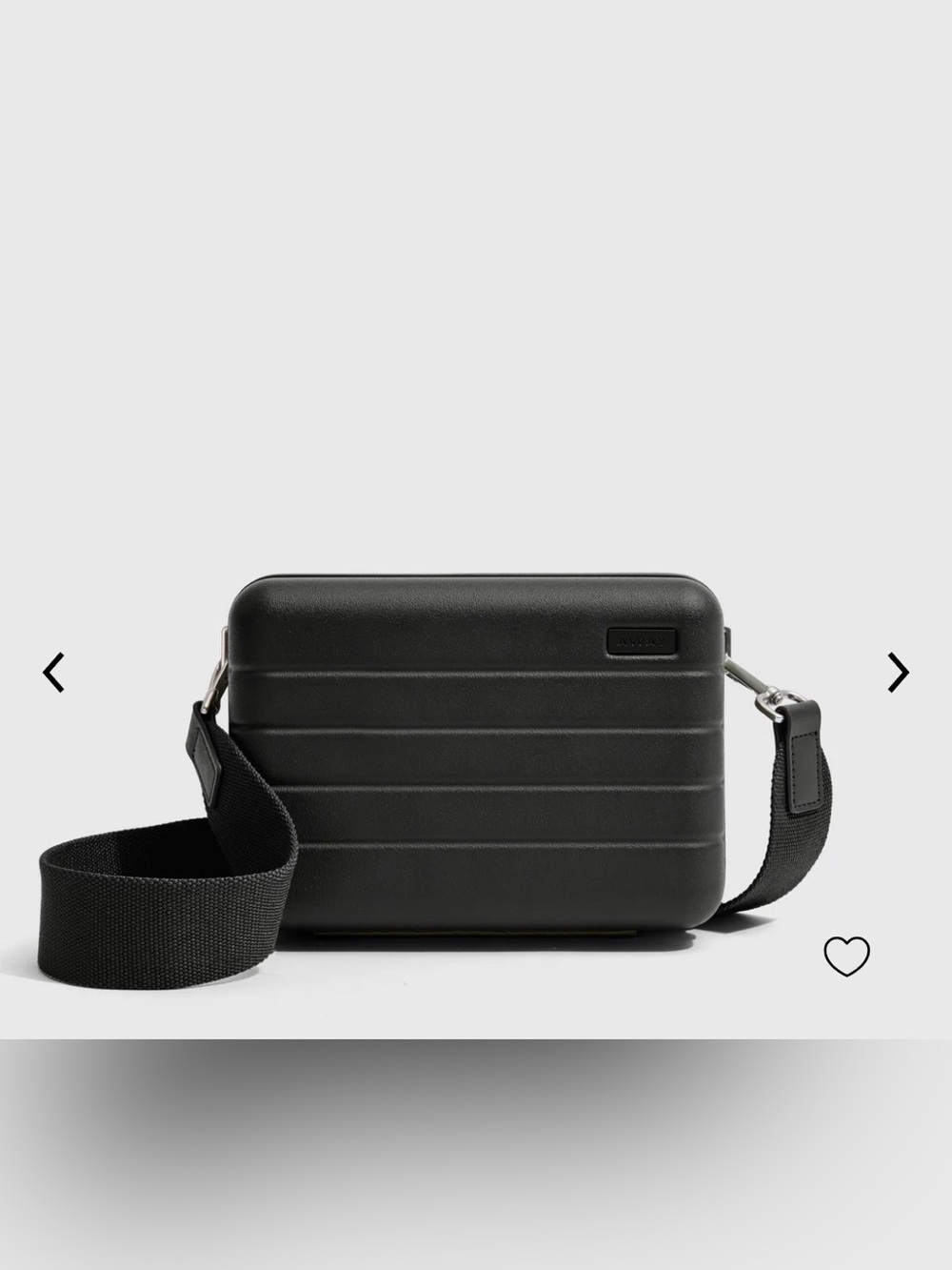 Away The Mini Crossbody Bag in Jet Black One Size 5” x 3” x 7” EUC